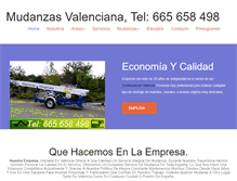 Tablet Screenshot of mudanzasvalencia.com.es